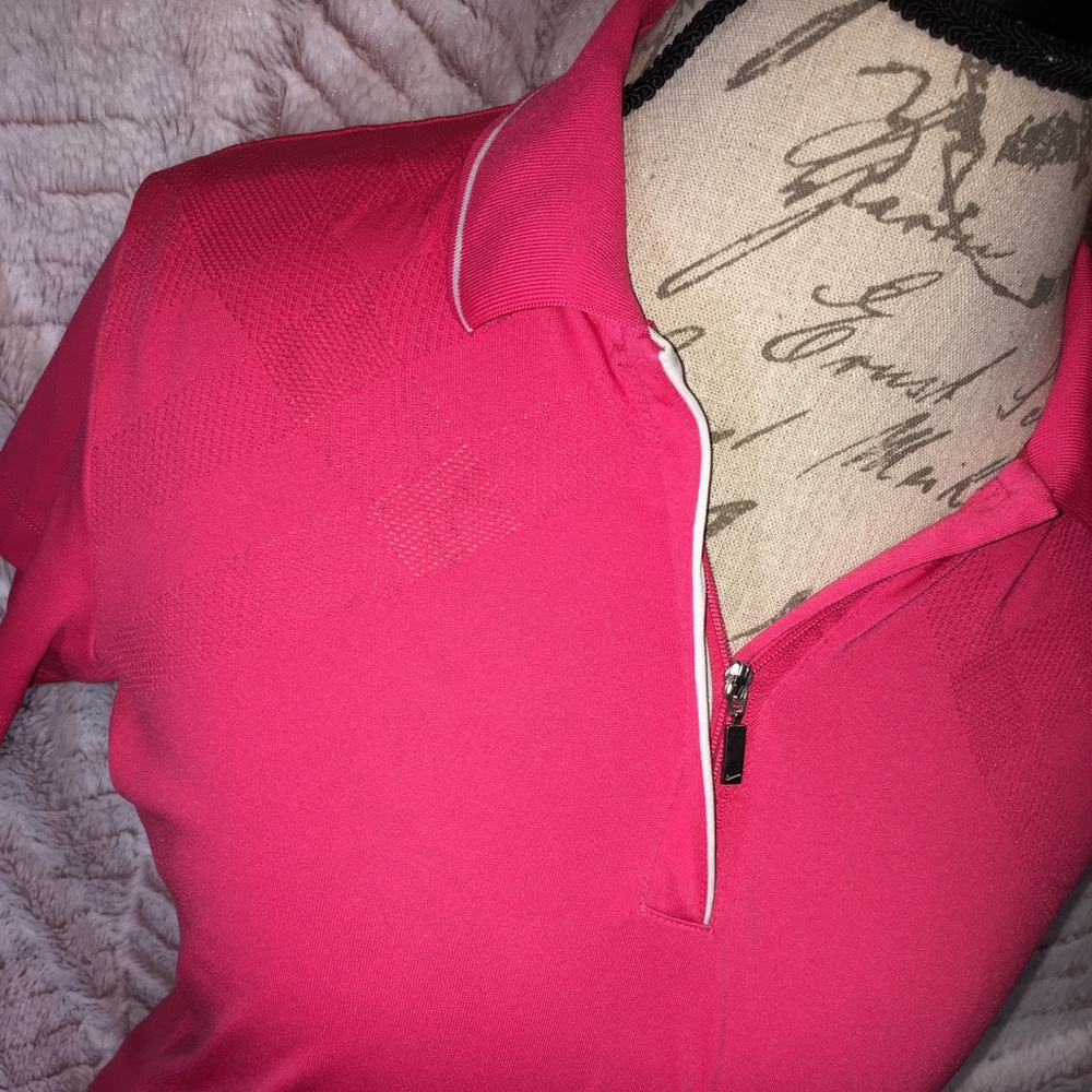 Nike Golf 1/4 Quarter Polo Drifit Medium Salmon